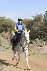 Me riding in South Africa with CERA shoes on my horse